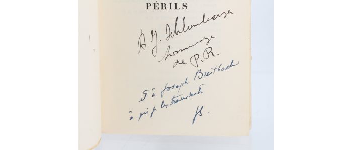 REVERDY : Risques et périls - Autographe, Edition Originale - Edition-Originale.com