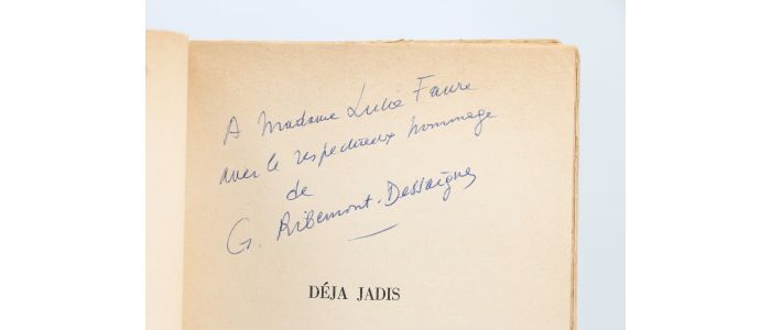 RIBEMONT-DESSAIGNES : Déjà jadis ou du mouvement Dada à l'espace abstrait - Signiert, Erste Ausgabe - Edition-Originale.com