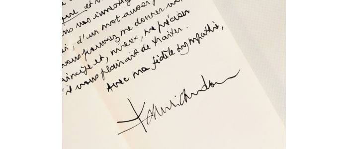 RICARDOU : Lettre autographe signée à Georges Raillard : 