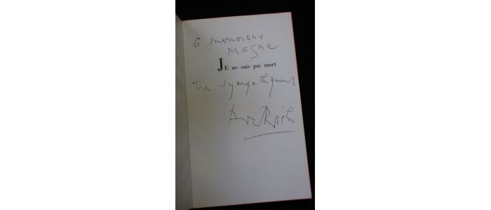 RICHAUD : Je ne suis pas mort - Libro autografato, Prima edizione - Edition-Originale.com