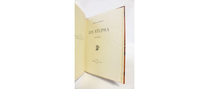 RIMBAUD : Les stupra - Erste Ausgabe - Edition-Originale.com