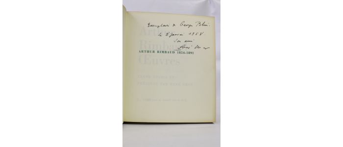RIMBAUD : Oeuvres - Autographe - Edition-Originale.com