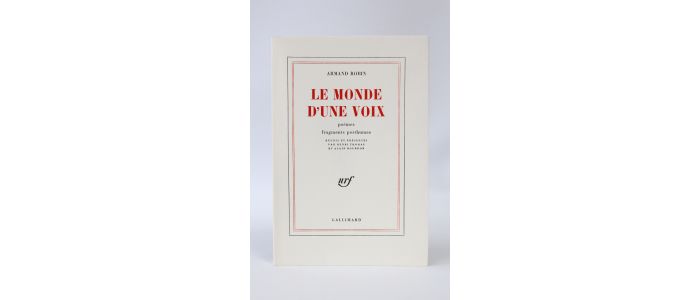 ROBIN : Le monde d'une voix - Erste Ausgabe - Edition-Originale.com