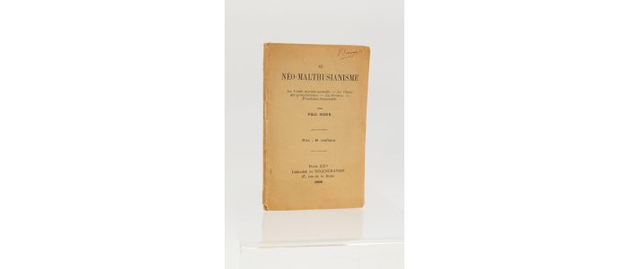 ROBIN : Le néo-malthusianisme - Erste Ausgabe - Edition-Originale.com