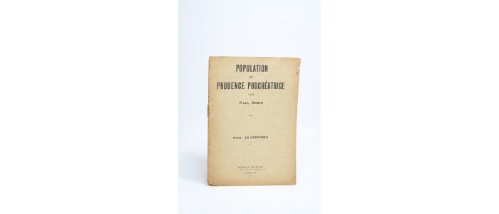 ROBIN : Population et prudence procréatrice - Edition-Originale.com