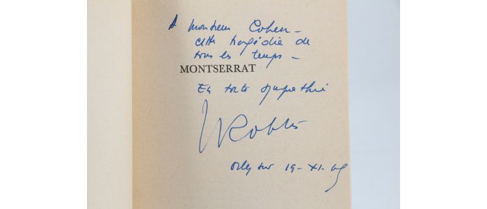 ROBLES : Montserrat - Autographe, Edition Originale - Edition-Originale.com