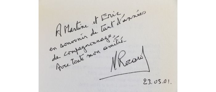 ROCARD : Entretien avec Judith Waintraub - Libro autografato, Prima edizione - Edition-Originale.com