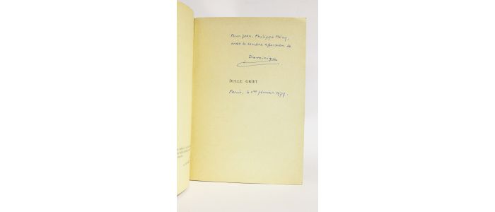 ROLIN : Dulle Griet - Autographe, Edition Originale - Edition-Originale.com