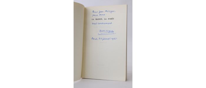 ROLIN : La maison la forêt - Autographe, Edition Originale - Edition-Originale.com