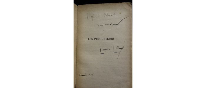 Rolland Les Précurseurs Autographe Edition Originale Edition 0916