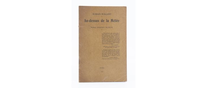 ROLLAND : Au-dessus de la mêlée - Prima edizione - Edition-Originale.com