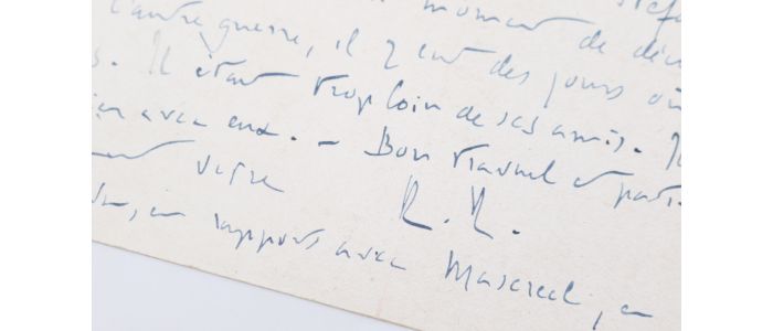 ROLLAND : Emouvante carte postale autographe datée et signée adressée à l'écrivain Alfred Wolfenstein évoquant notamment la mort de son grand ami Stefan Zweig : 
