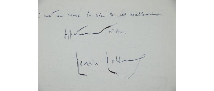 ROLLAND : Lettre autographe datée et signée adressée à Francis Jourdain évoquant ses démarches pour dénoncer l'instrumentalisation par le régime nazi de l'incendie du Reichstag : 