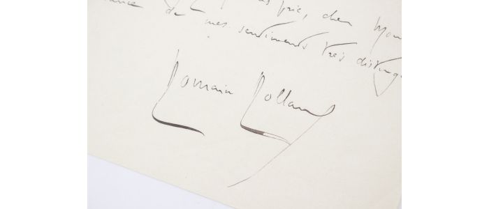 ROLLAND : Lettre autographe datée et signée adressée à son ami Edward St-John Mildman - Autographe, Edition Originale - Edition-Originale.com