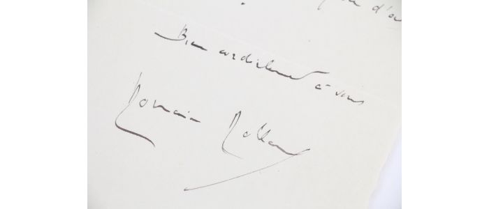 ROLLAND : Lettre manuscrite datée et signée demandant à un directeur de revue s'il peut accepter un extrait de son prochain ouvrage - Libro autografato, Prima edizione - Edition-Originale.com