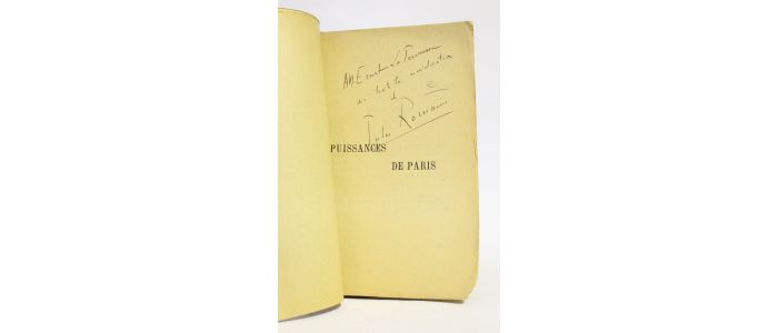 ROMAINS : Puissances de Paris - Autographe, Edition Originale - Edition-Originale.com