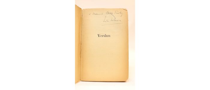 ROMAINS : Verdun - Libro autografato - Edition-Originale.com