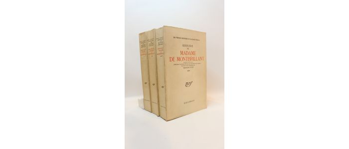 ROTH : Les pseudo-mémoires de madame d'Epinay. Histoire de madame de Montbrillant - Erste Ausgabe - Edition-Originale.com