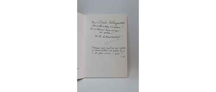 ROUSSELOT : Sur parole suivi de Le vrai c'est... - Autographe, Edition Originale - Edition-Originale.com