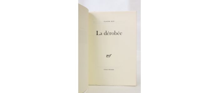 ROY : La dérobée - Erste Ausgabe - Edition-Originale.com