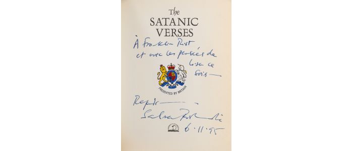 RUSHDIE : The satanic verses - Autographe, Edition Originale - Edition-Originale.com