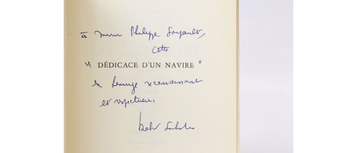 SABATIER : Dédicace d'un navire - Signed book, First edition - Edition-Originale.com