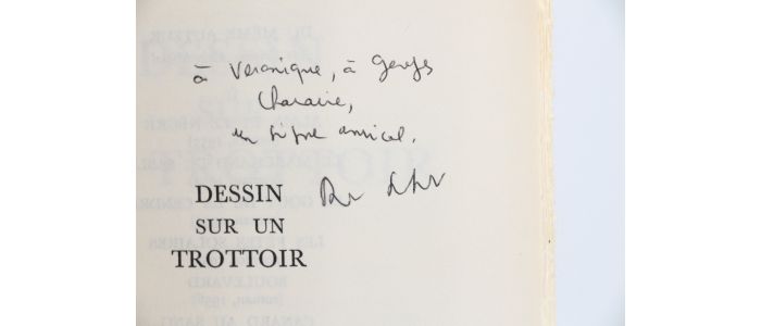 SABATIER : Dessin sur un trottoir - Signed book, First edition - Edition-Originale.com