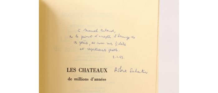 SABATIER : Les châteaux de millions d'années - Signiert, Erste Ausgabe - Edition-Originale.com