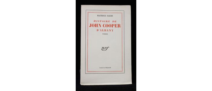 SACHS : Histoire de John Cooper d'Albany - Prima edizione - Edition-Originale.com