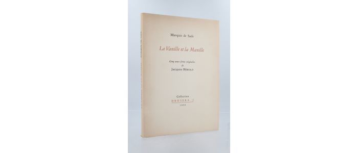 SADE : La vanille et la manille - Libro autografato - Edition-Originale.com