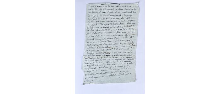 SADE : Lettre du marquis de Sade depuis l'asile de Charenton - Signiert, Erste Ausgabe - Edition-Originale.com