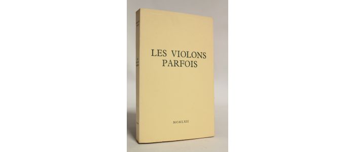 SAGAN : Les violons parfois - First edition - Edition-Originale.com