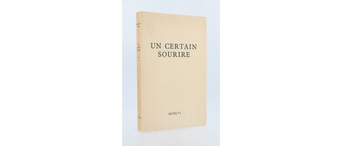 SAGAN : Un certain sourire - Autographe, Edition Originale - Edition-Originale.com