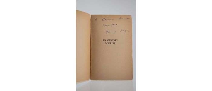 SAGAN : Un certain sourire - Libro autografato, Prima edizione - Edition-Originale.com