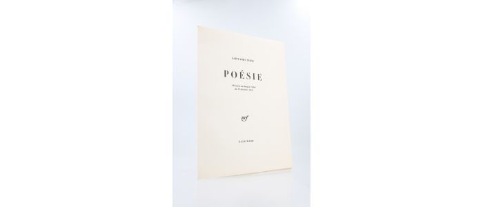 SAINT-JOHN PERSE : Poésie - First edition - Edition-Originale.com