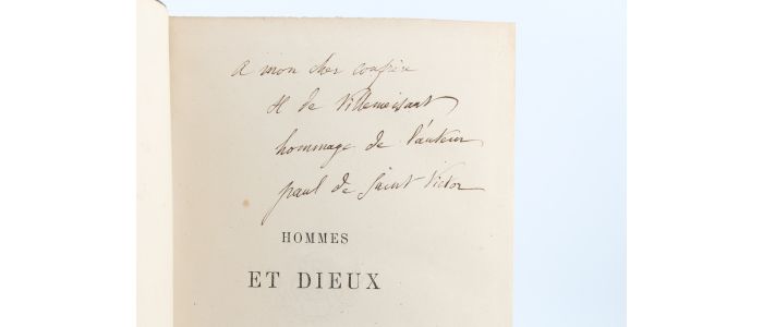 SAINT-VICTOR : Hommes et dieux - Libro autografato, Prima edizione - Edition-Originale.com