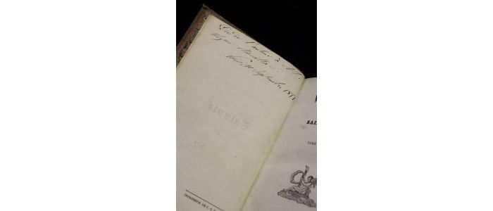 SAINTE-BEUVE : Volupté - Signed book, First edition - Edition-Originale.com