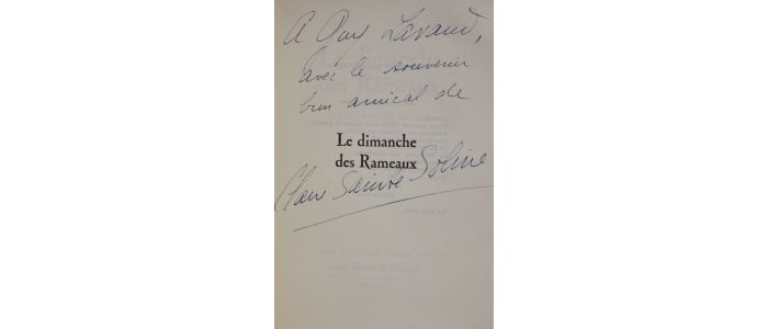SAINTE-SOLINE : Le dimanche des Rameaux - Signiert, Erste Ausgabe - Edition-Originale.com