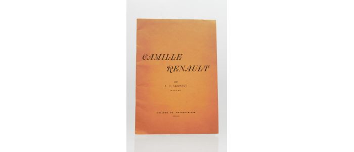 SAINTMONT : Camille Renault - Edition Originale - Edition-Originale.com