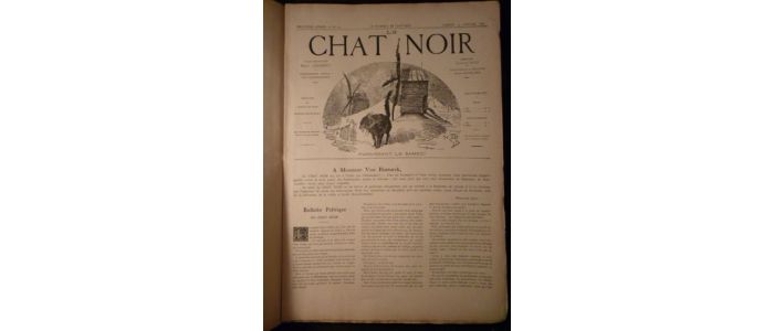 SALIS : Le Chat noir. Organe des intérêts de Montmartre. Deuxième année complète du n°53 du 13 janvier 1883 au n°103 du 29 décembre 1883 - Prima edizione - Edition-Originale.com