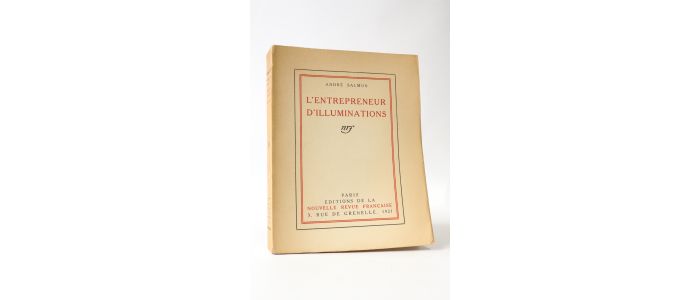 SALMON : L'entrepreneur d'illuminations - Erste Ausgabe - Edition-Originale.com