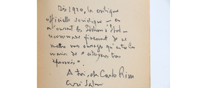 SALMON : Prikaz - Libro autografato, Prima edizione - Edition-Originale.com