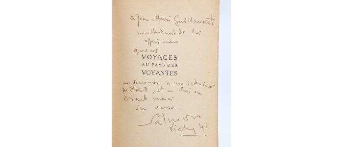 SALMON : Voyages au pays des voyantes - Libro autografato, Prima edizione - Edition-Originale.com