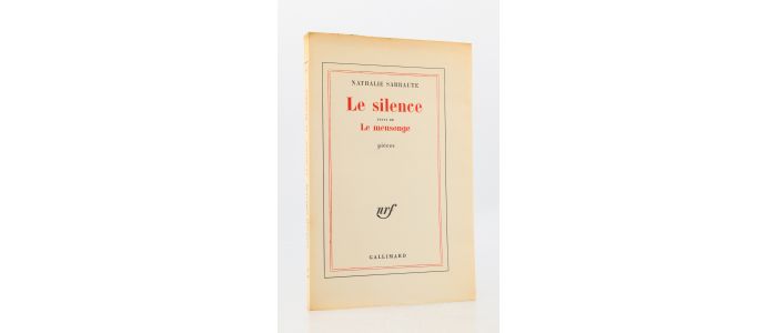 SARRAUTE : Le silence suivi de Le mensonge - Edition Originale - Edition-Originale.com