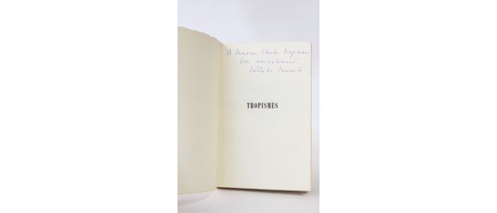 SARRAUTE : Tropismes  - Autographe - Edition-Originale.com