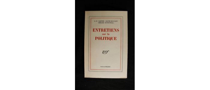 SARTRE : Entretiens sur la politique - First edition - Edition-Originale.com