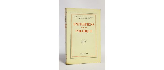 SARTRE : Entretiens sur la politique - Erste Ausgabe - Edition-Originale.com