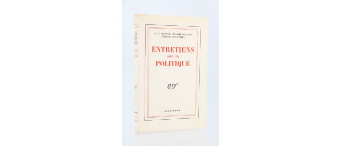 SARTRE : Entretiens sur la politique - First edition - Edition-Originale.com