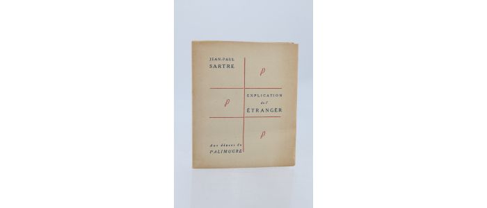 SARTRE : Explication de l'étranger - Erste Ausgabe - Edition-Originale.com