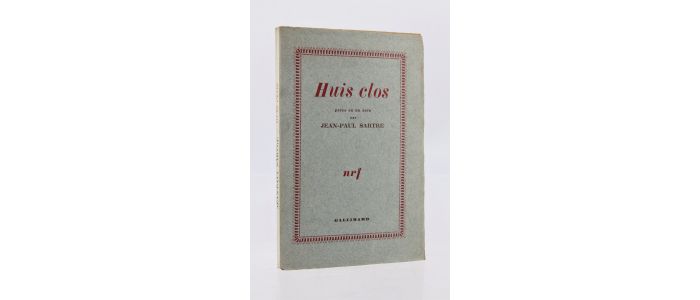 SARTRE : Huis clos - Prima edizione - Edition-Originale.com